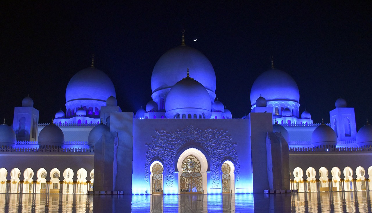 Sheikh Zayed Mečetė, Abu Dabis, Turizmas, Musulmonas, Religija, Islamic, Orientyras, Paminklas, Religinis, Žinomas