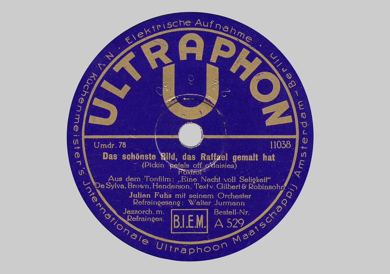 Šelakas Diskas, Šelakas, 78 Rpm, Etiketė, Ultrafonas, Atspalvis, Plokštės Etiketė, 1930, 1920, Nostalgija