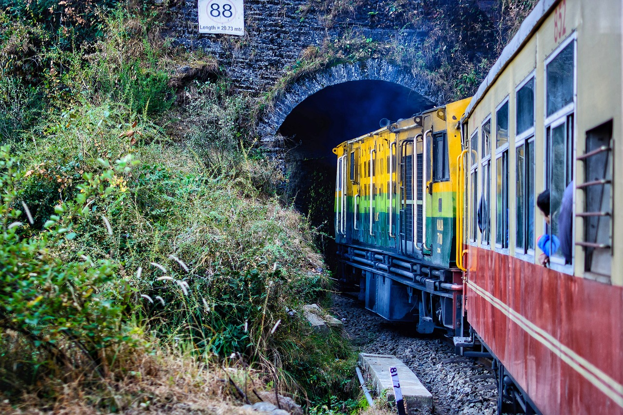 Shimla, Geležinkelis, Traukinys, Važiuoti Traukiniu, Tunelis, Himalajus, Siaura, Paveldas, Pradesh, Pasaulis