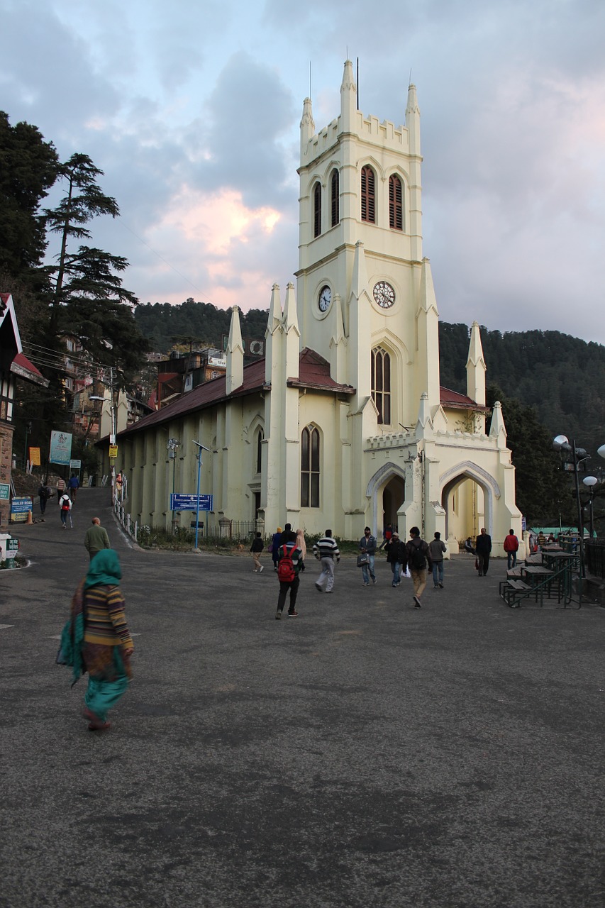 Shimla, Jamachal, Indija, Prekybos Centras, Bažnyčia, Nemokamos Nuotraukos,  Nemokama Licenzija