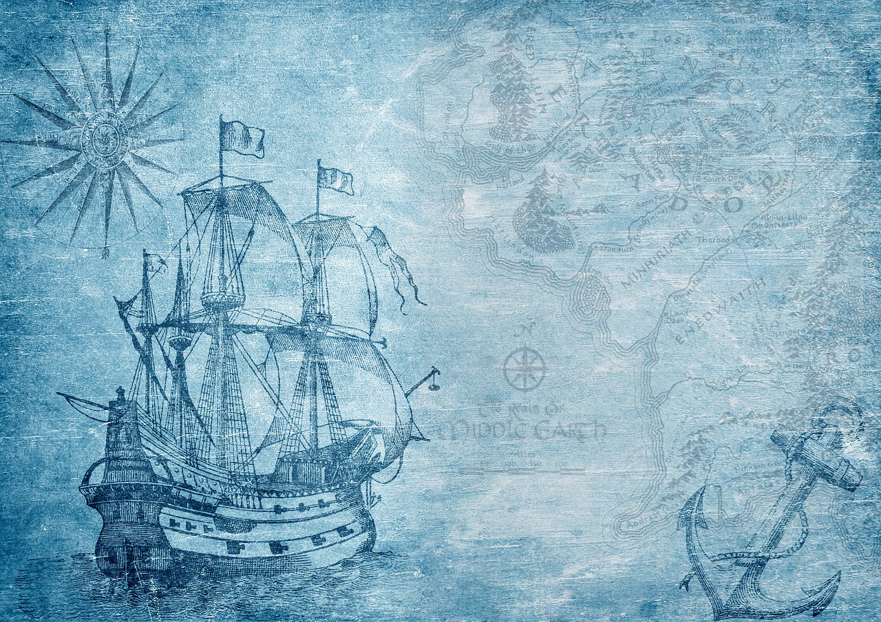 Laivas,  Žemėlapis,  Kompasas,  Įtvirtinti,  Burlaivis,  Istoriškai,  Nostalgija,  Jūreivystės,  Išradimas,  Vintage