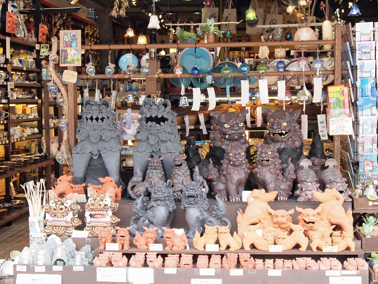 Parduotuvė, Shisa, Japonija, Okinawa, Shisa Parduotuvė, Suvenyras, Nemokamos Nuotraukos,  Nemokama Licenzija