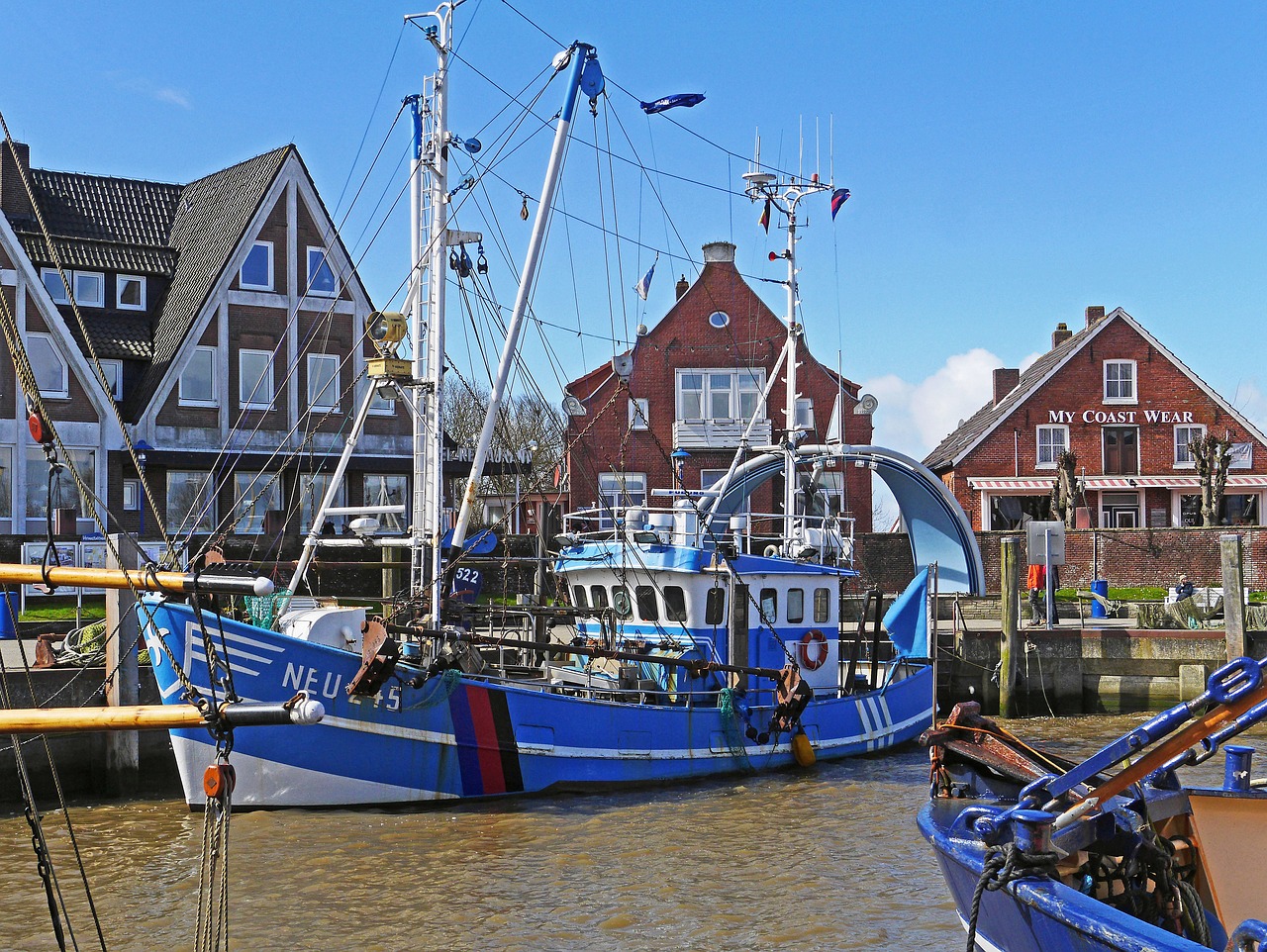 Krevetės, Neuharlingersiel, Šiaurės Jūros Pakrantė, Rytinė Frisia, Žvejybos Uostas, Sielhafenas, Wadden Jūra, Kranto, Šiaurės Jūra, Pjaustytuvas