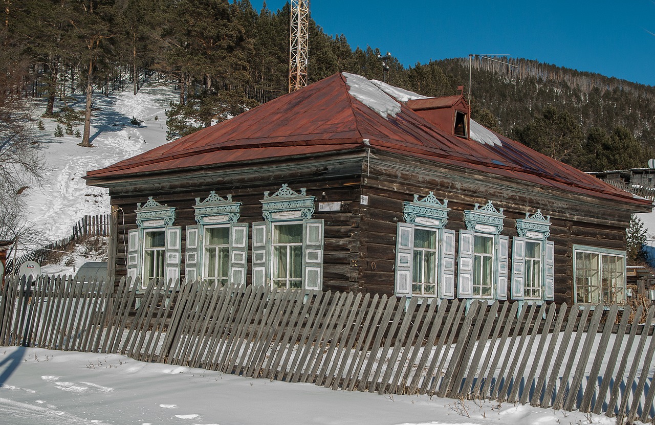 Siberija,  Ežero Baikalas,  Medinis Namas,  Uždarymas,  Be Honoraro Mokesčio, Nemokamos Nuotraukos,  Nemokama Licenzija