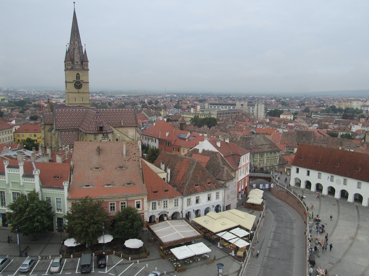Sibiu, Transilvanija, Romanija, Panorama, Pastatai, Centras, Miestas, Nemokamos Nuotraukos,  Nemokama Licenzija
