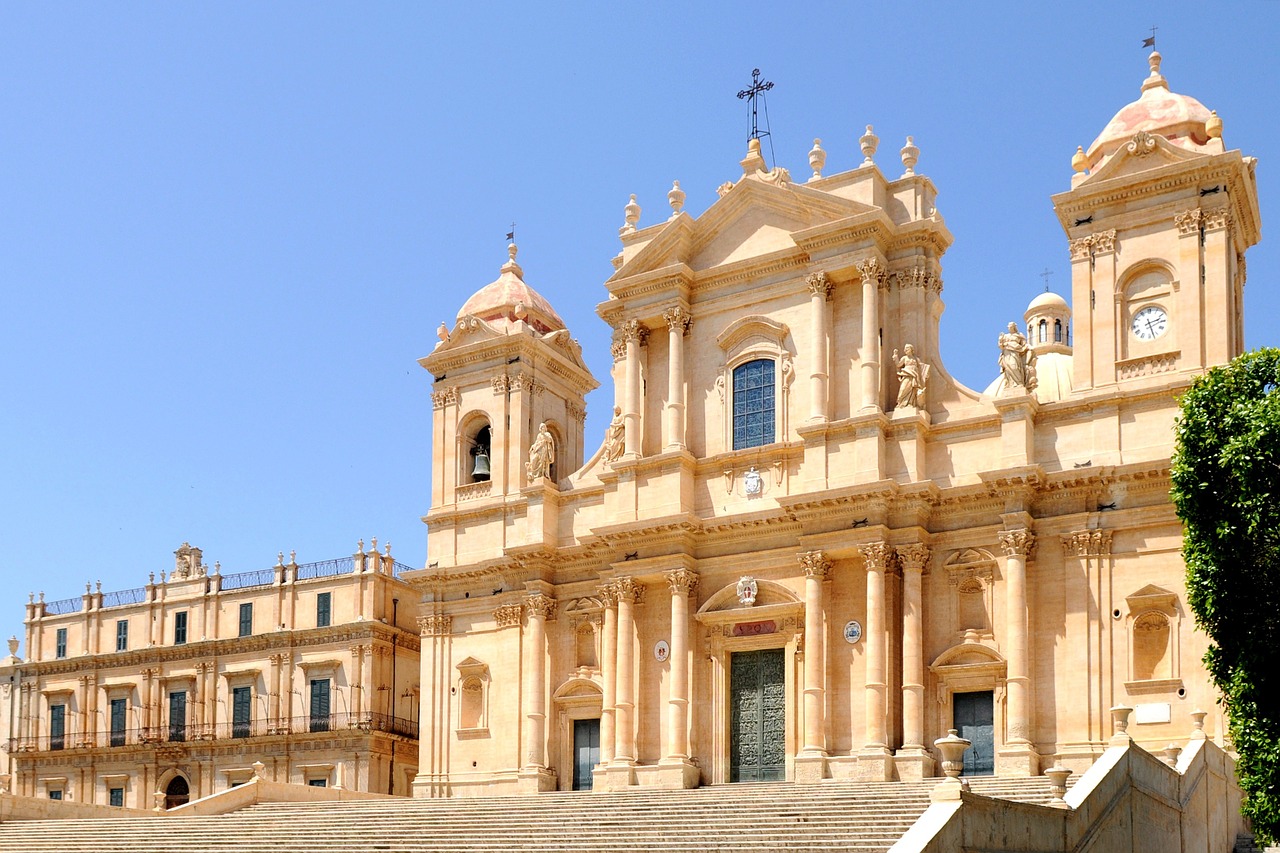 Sicilija, Noto, Barokinė Bažnyčia, Barokas, Nemokamos Nuotraukos,  Nemokama Licenzija