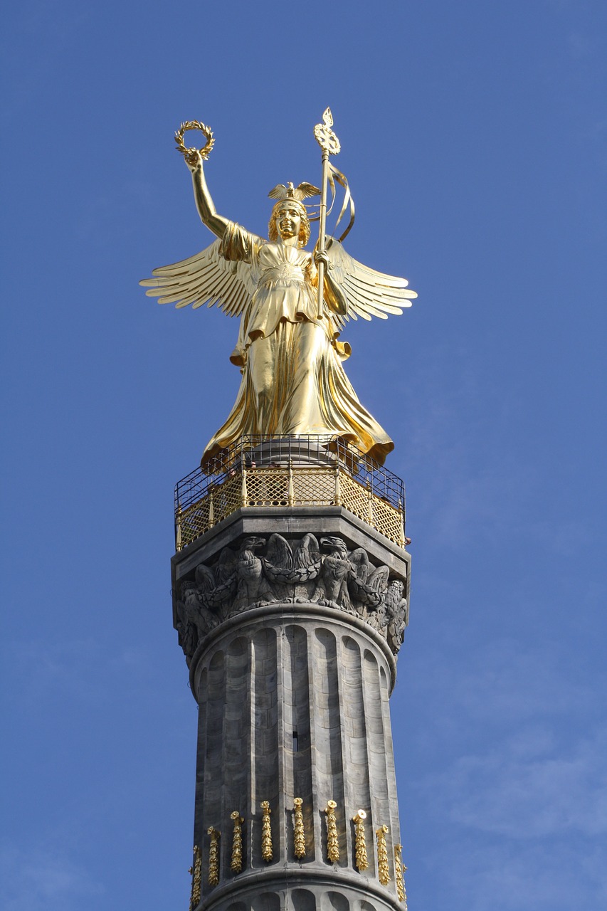 Siegessäule, Berlynas, Aukso Dar, Orientyras, Kapitalas, Paminklas, Auksas, Turistų Atrakcijos, Didžioji Žvaigždė, Statula