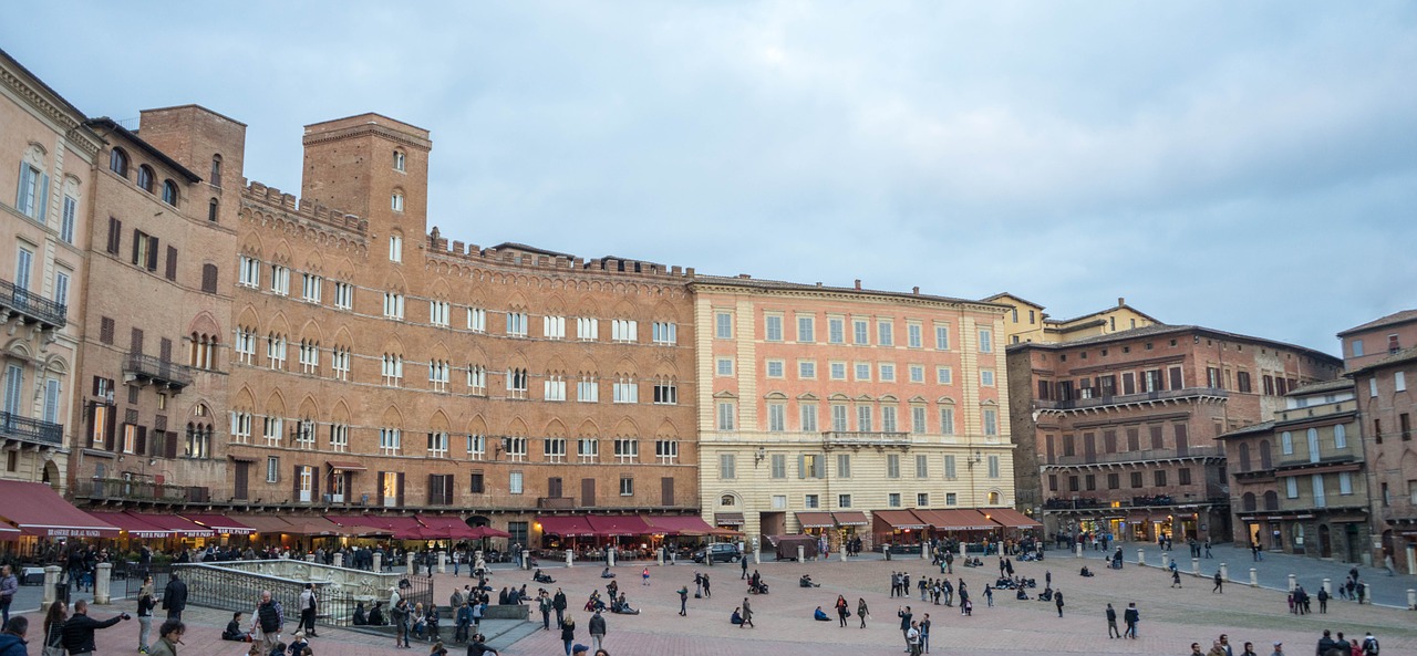 Siena, Italy, Toskana, Kelionė, Europa, Architektūra, Viduramžių, Pastatas, Miesto Centras, Žmonės