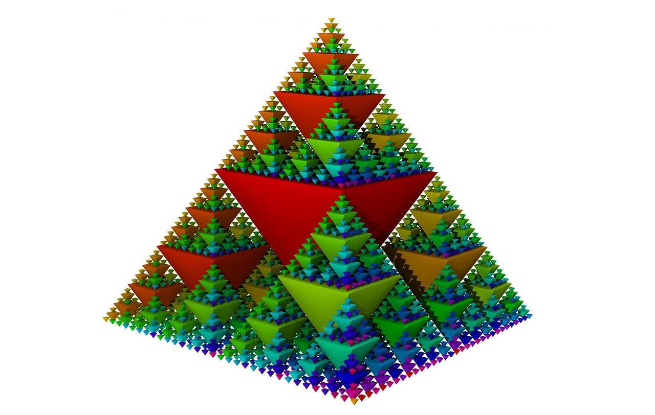 Sierpinski, Fraktalas, Geometrija, Simetriškas, Figūra, Matematika, Simetrija, Trikampis, Kartojasi, Simetriškas