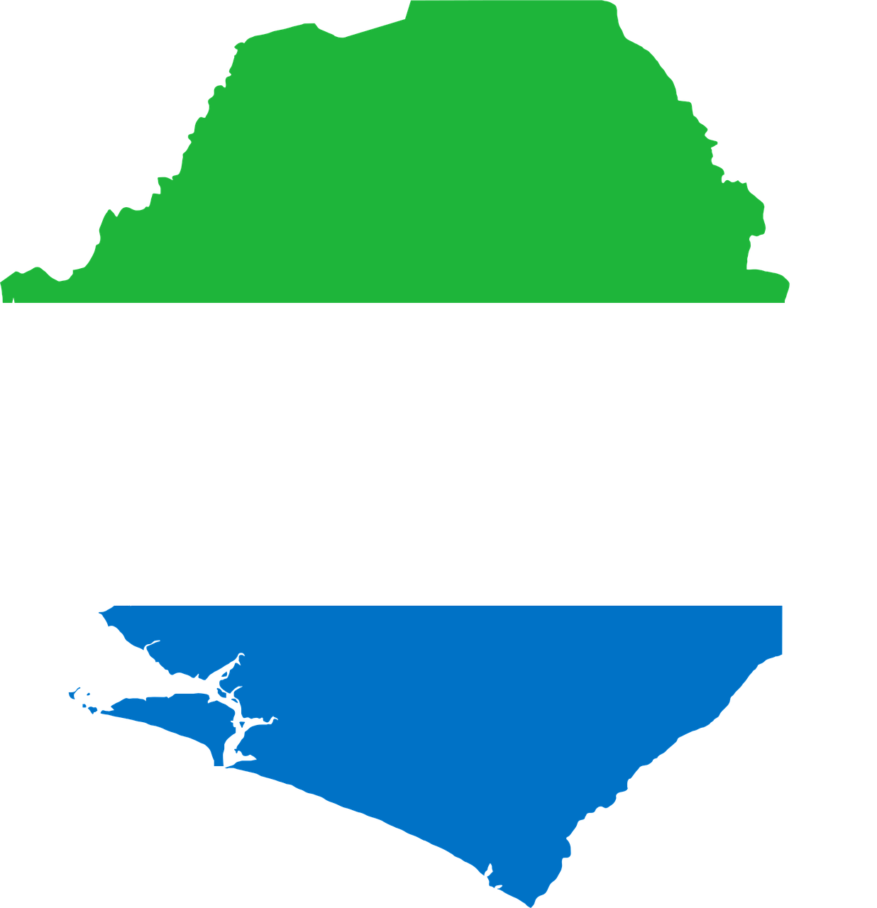 Siera Leonė, Vėliava, Žemėlapis, Geografija, Kontūrai, Afrika, Šalis, Tauta, Sienos, Svg