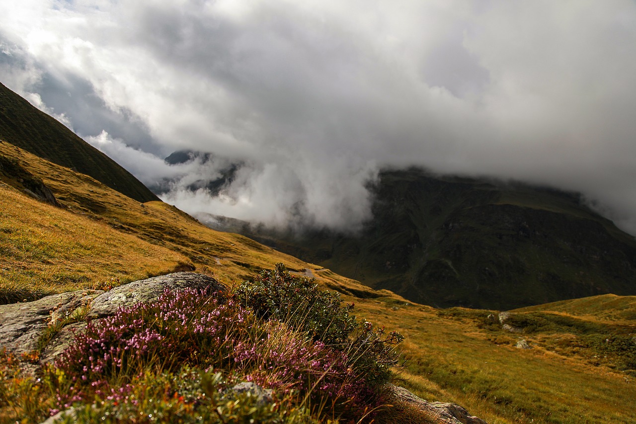 Silvretta, Montafon, Austria, Vorarlbergas, Kalnai, Debesys, Toli, Žygiai, Vasara, Kraštovaizdis