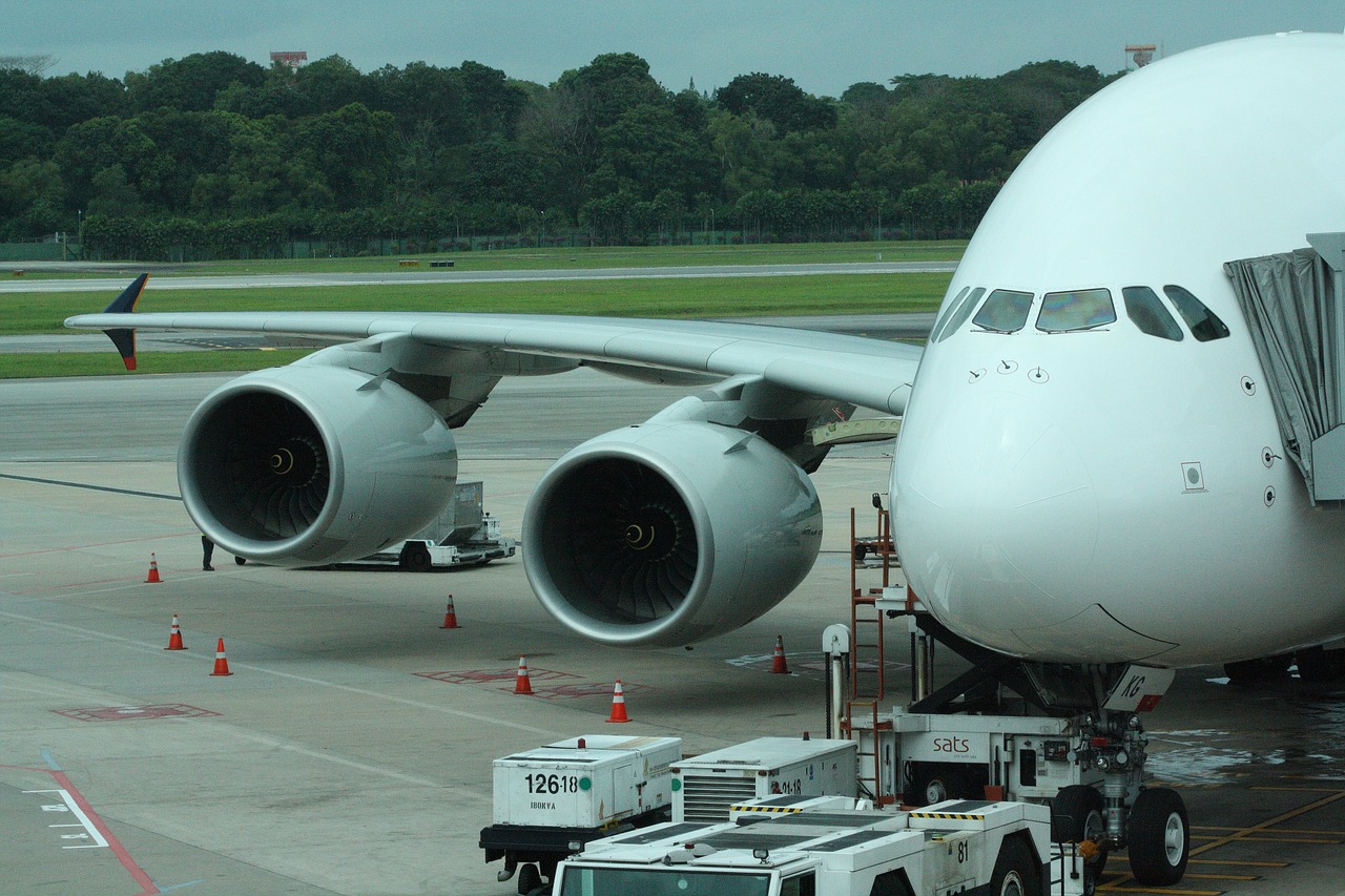 Singapūras, Oro Uostas, Orlaivis, Singapūras, A380, Nemokamos Nuotraukos,  Nemokama Licenzija