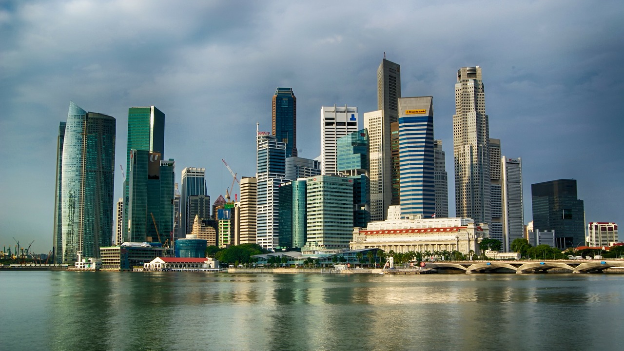 Singapūras, Miestas, Miestai, Panorama, Dangoraižiai, Pastatai, Miesto, Architektūra, Hdr, Dangus