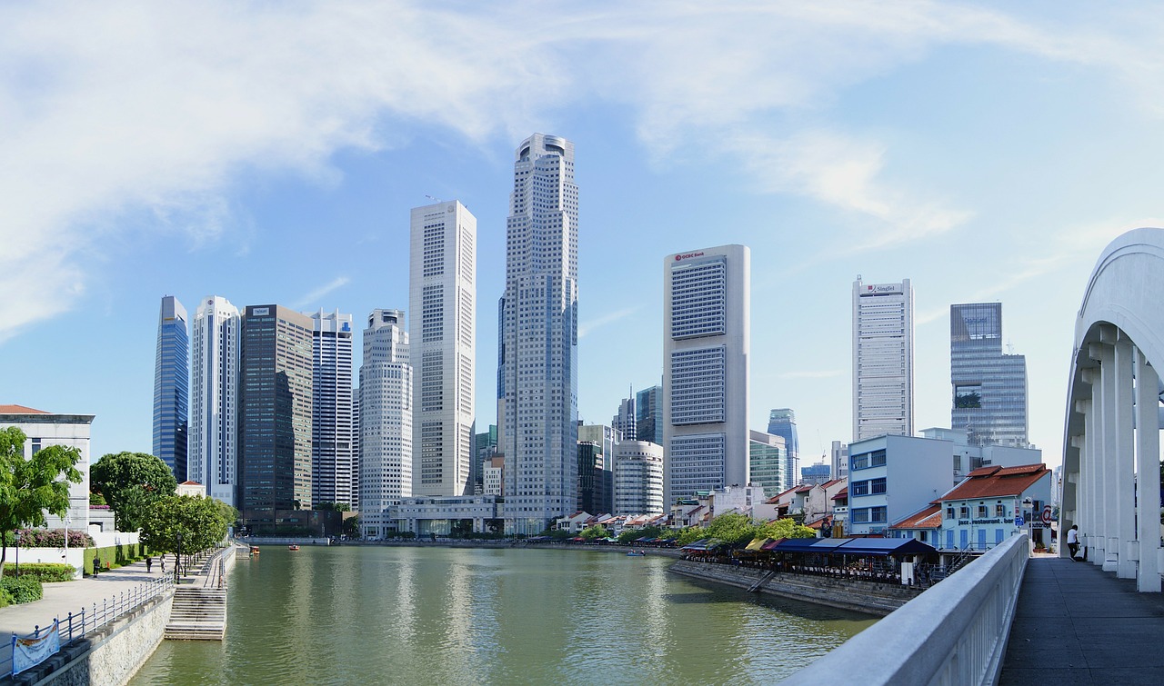 Singapūras, Miestas, Miestai, Panorama, Miesto, Dangoraižiai, Pastatai, Architektūra, Vasara, Pavasaris