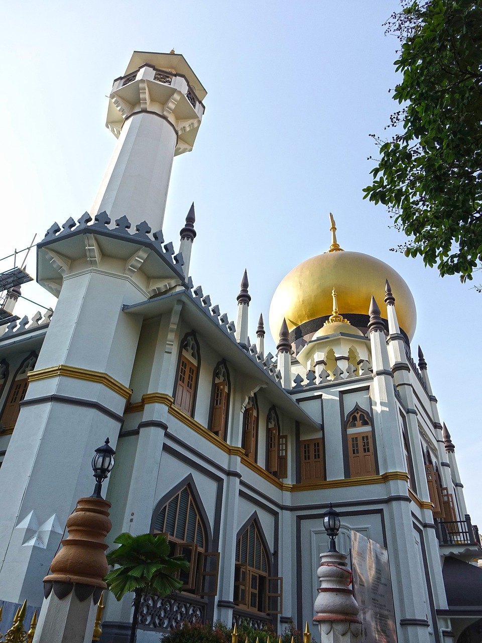 Singapūras, Sultono Mečetė, Masjid Sultan, Kampong Glam, Musulmonas, Orientyras, Islamas, Turistų Atrakcijos, Religinis, Istorinis