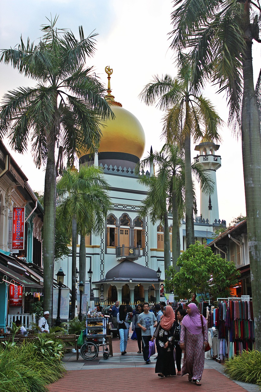 Singapūras, Mečetė, Islamas, Turistinis, Vietiniai Žmonės, Šventykla, Miesto Centras, Senamiestis, Gatvė, Nemokamos Nuotraukos