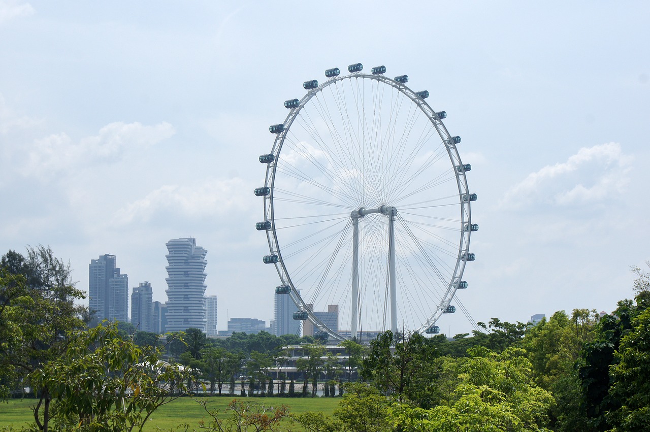Singapūras Lėktuvas, Singapūras, Miestas, Skrajutė, Panorama, Architektūra, Asija, Marina, Įlanka, Miesto Panorama