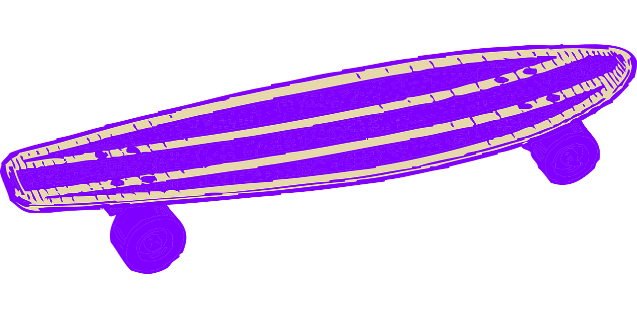 Riedlentė, Violetinė, Izoliuotas, Mėlynas, Levanda, Skate, Lenta, Nemokama Vektorinė Grafika, Nemokamos Nuotraukos,  Nemokama Licenzija