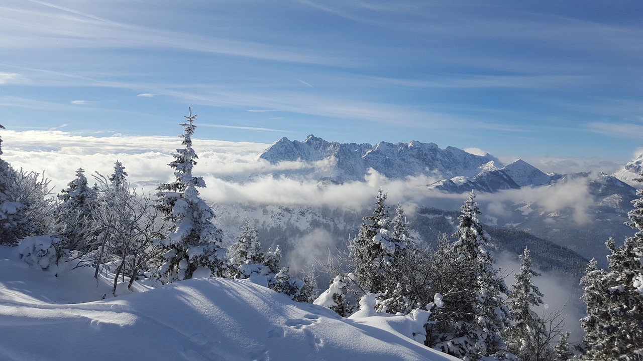 Slidinėjimas, Slidinėjimas, Kössen, Tyrol, Austria, Žiemą, Žiema, Sniegas, Slidinėjimo Zona, Slidinėjimo Kaminai
