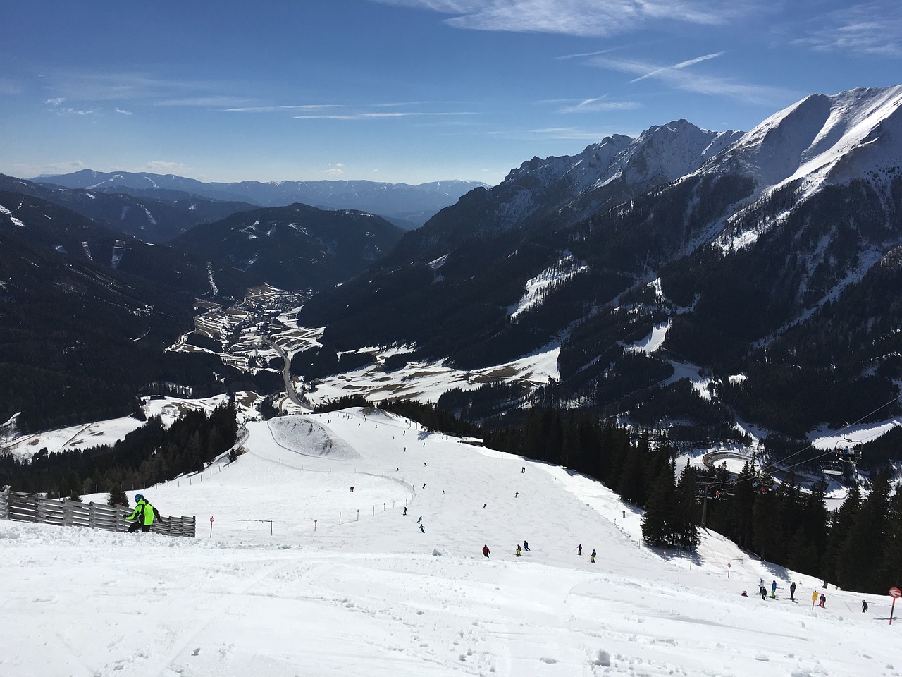 Slidinėjimas, Austria, Žiema, Sniegas, Kraštovaizdis, Gamta, Šventė, Atostogos, Sportas, Europietis