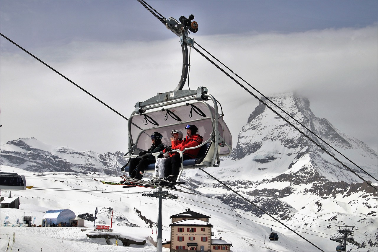 Slidinėti,  Matterhorn,  Alpės,  Sniegas,  Žiemos,  Šalto,  Transportas,  Dangus,  Kelionė,  Kalnų
