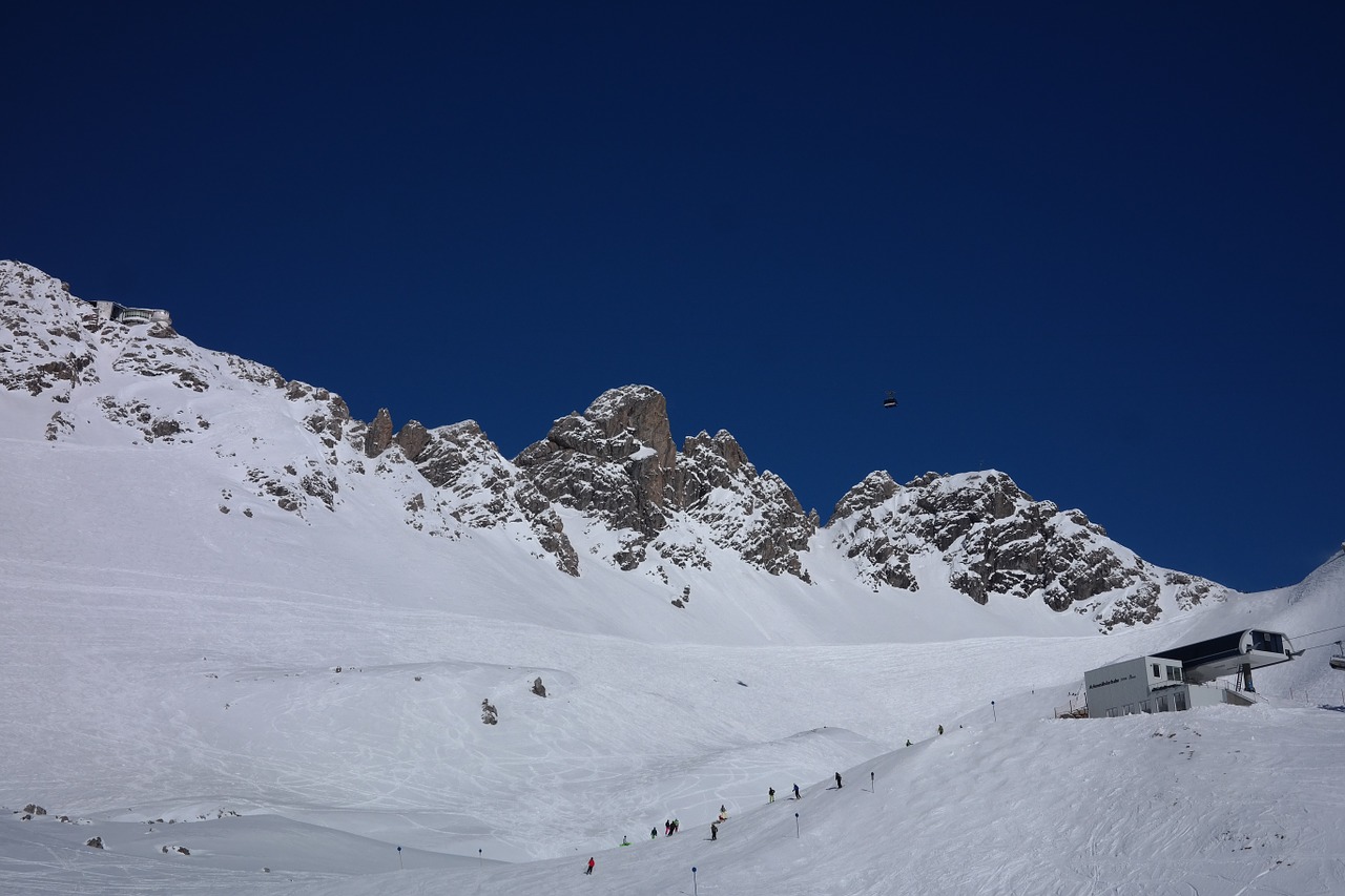 Slidinėjimo Zona, Arlberg, Žiema, Kalnai, Kalnų Viršūnės, Žiemą, Slidinėjimas, Takas, Nemokamos Nuotraukos,  Nemokama Licenzija
