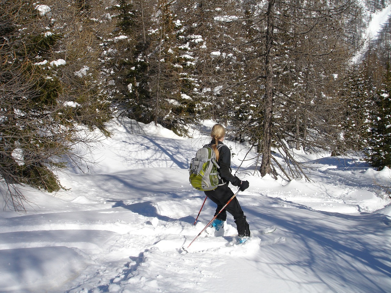 Backcountry Skiiing, Slidinėjimo Alpinizmas, Slidinėjimo Turizmas, Skitouren Goers, Val Dultimo, South Tyrol, Italy, Žiema, Sniegas, Kalnai