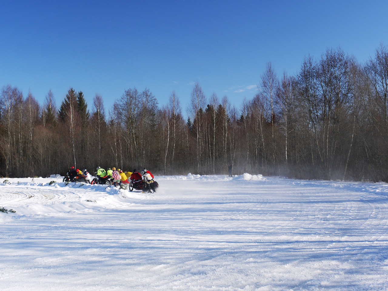 Skijoring, Greitai, Akrobatika, Lenktynės, Žiemos Sportas, Veiksmas, Slidininkų, Motokroso, Motociklas, Enduro