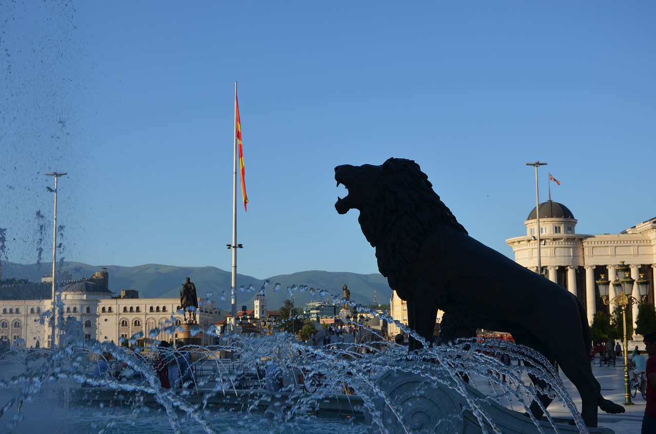 Skopje, Liūtas, Vėliava, Nemokamos Nuotraukos,  Nemokama Licenzija