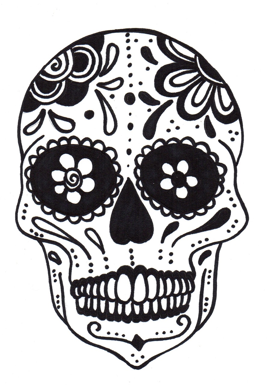 Kaukolė, Meksikaana, Meksikietiška Kaukolė, Santa Muerte, Nemokamos Nuotraukos,  Nemokama Licenzija