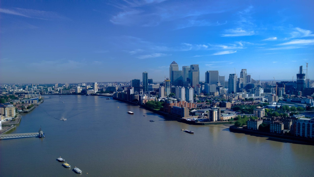 Dangus, Londonas, Thames, Panorama, Nemokamos Nuotraukos,  Nemokama Licenzija