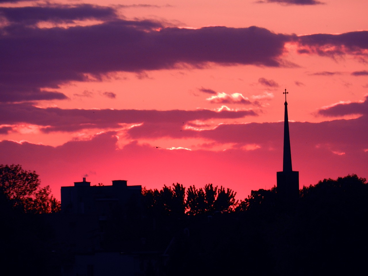 Dangus, Naktis, Gamta, Ramus, Debesys, Ramus, Scena, Dusk, Vaizduotė, Žiūri