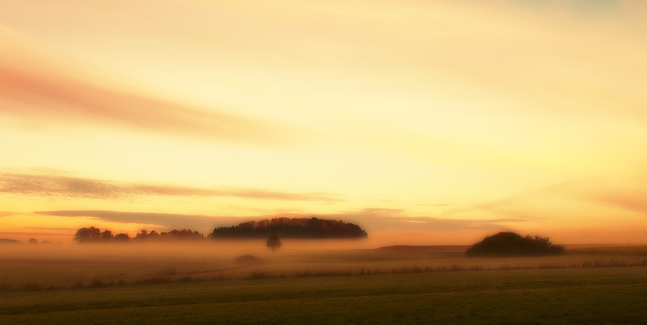 Dangus,  Meadow,  Abendstimmung,  Rūkas,  Kraštovaizdis,  Pobūdį,  Debesys,  Vasara,  Laukas,  Miškas