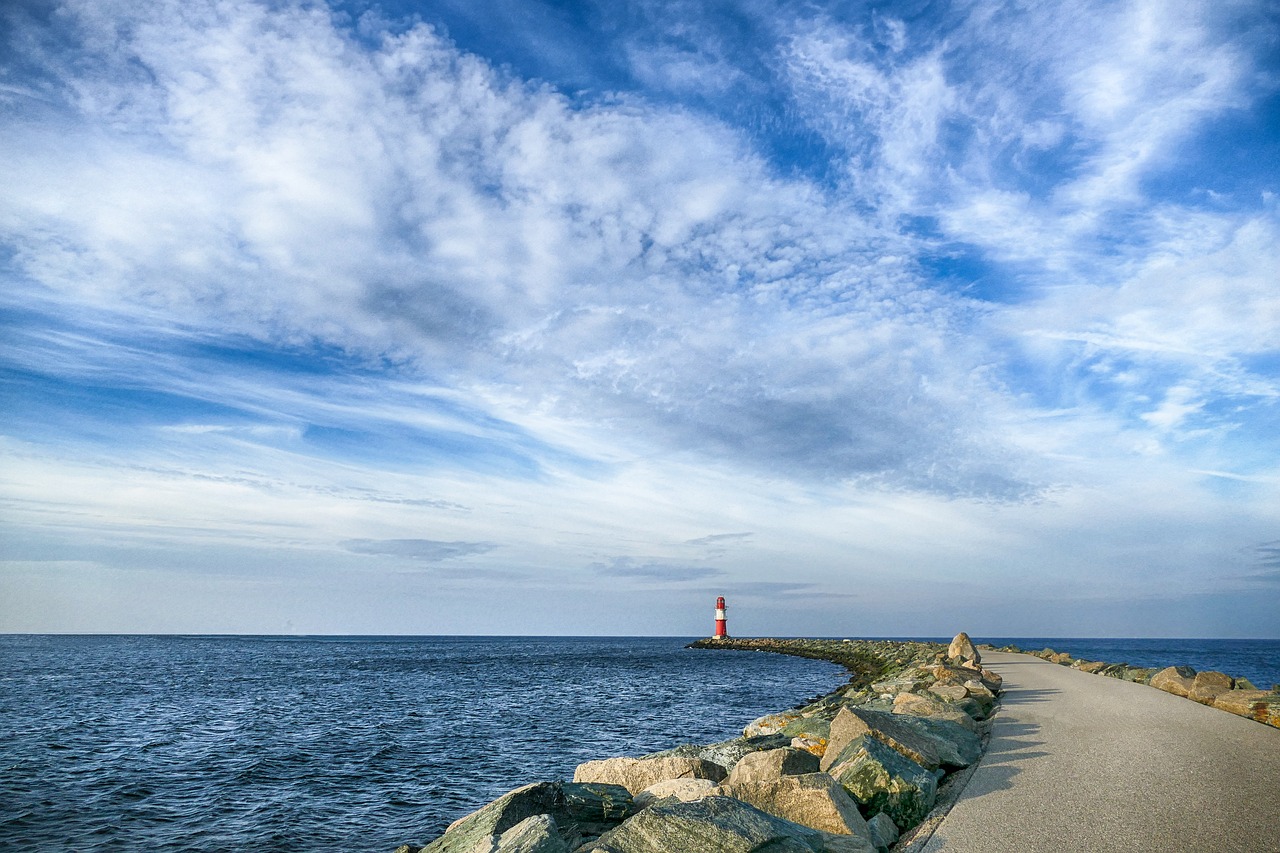 Dangus,  Debesys,  Uosto,  Mol,  Akmenys,  Rokas,  Jūra,  Vandenynas,  Baltijos Jūra,  Warnemünde