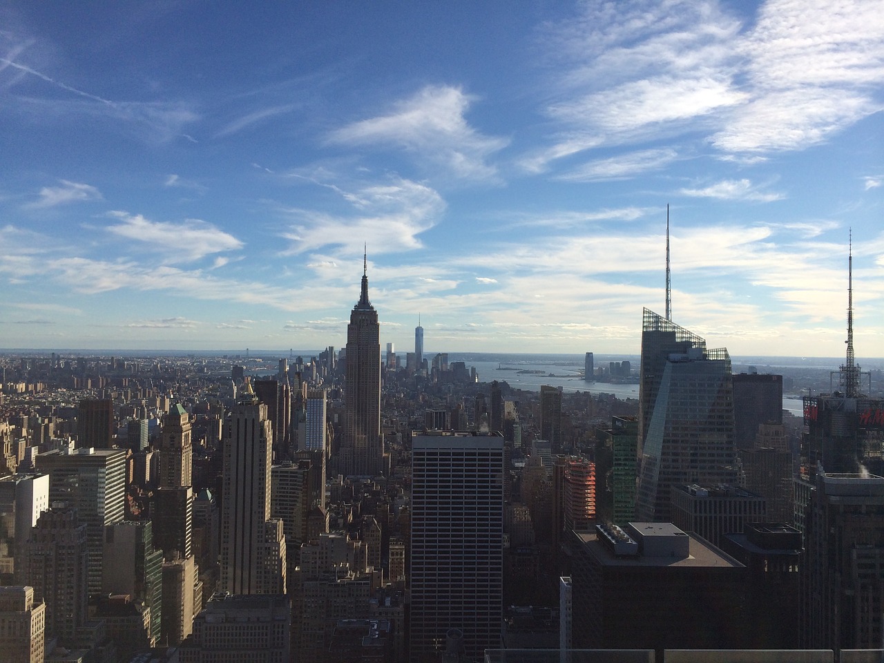 Panorama, Manhatanas, Niujorkas, Miestas, Amerikietis, Dangoraižis, Nemokamos Nuotraukos,  Nemokama Licenzija