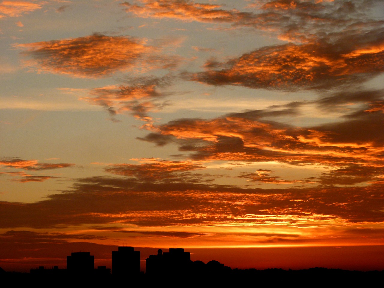 Panorama, Dangus, Saulėlydis, Raudona, Gražus, Debesys, Singapūras, Dusk, Aušra, Twilight