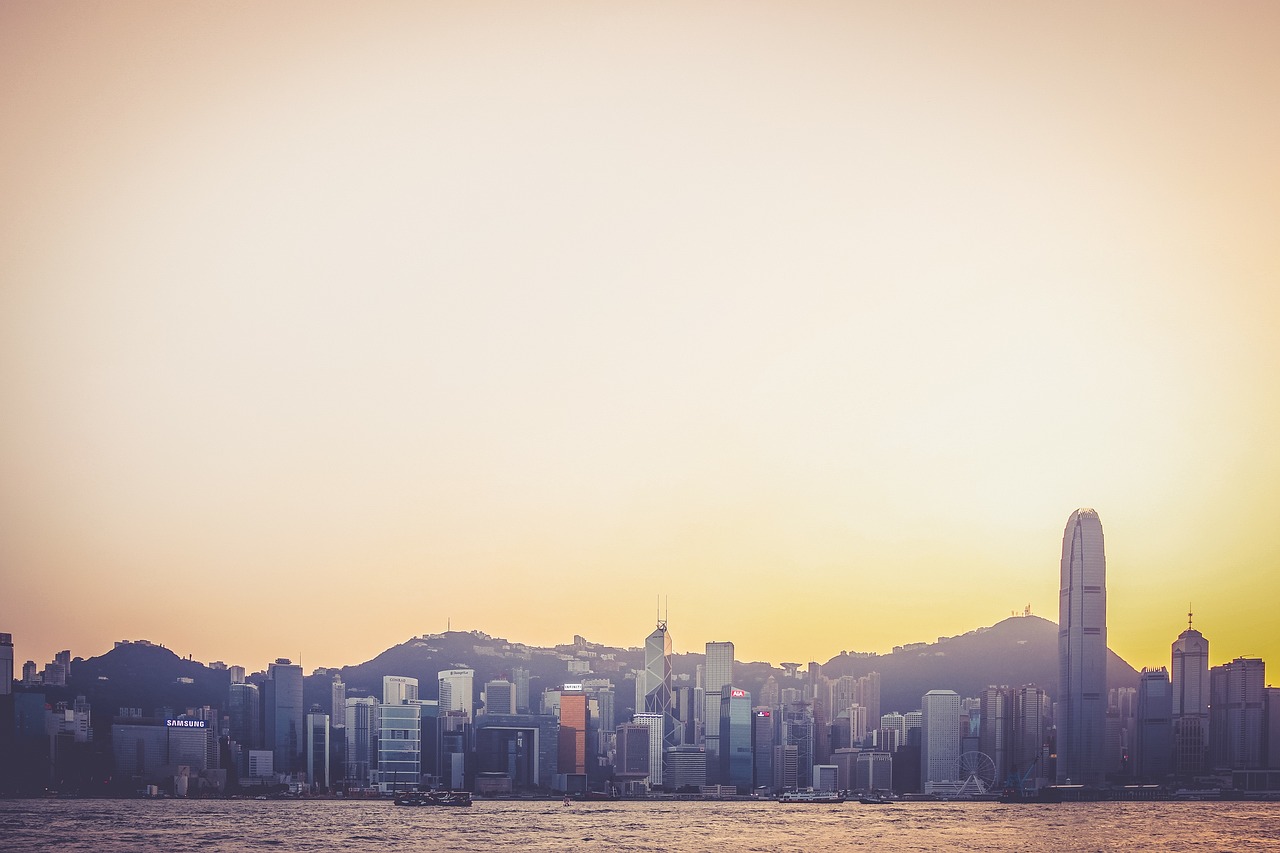 Panorama, Miesto Panorama, Honkongas, Pastatai, Aukštas Pakyla, Dangoraižiai, Architektūra, Miesto, Fėja, Valtys