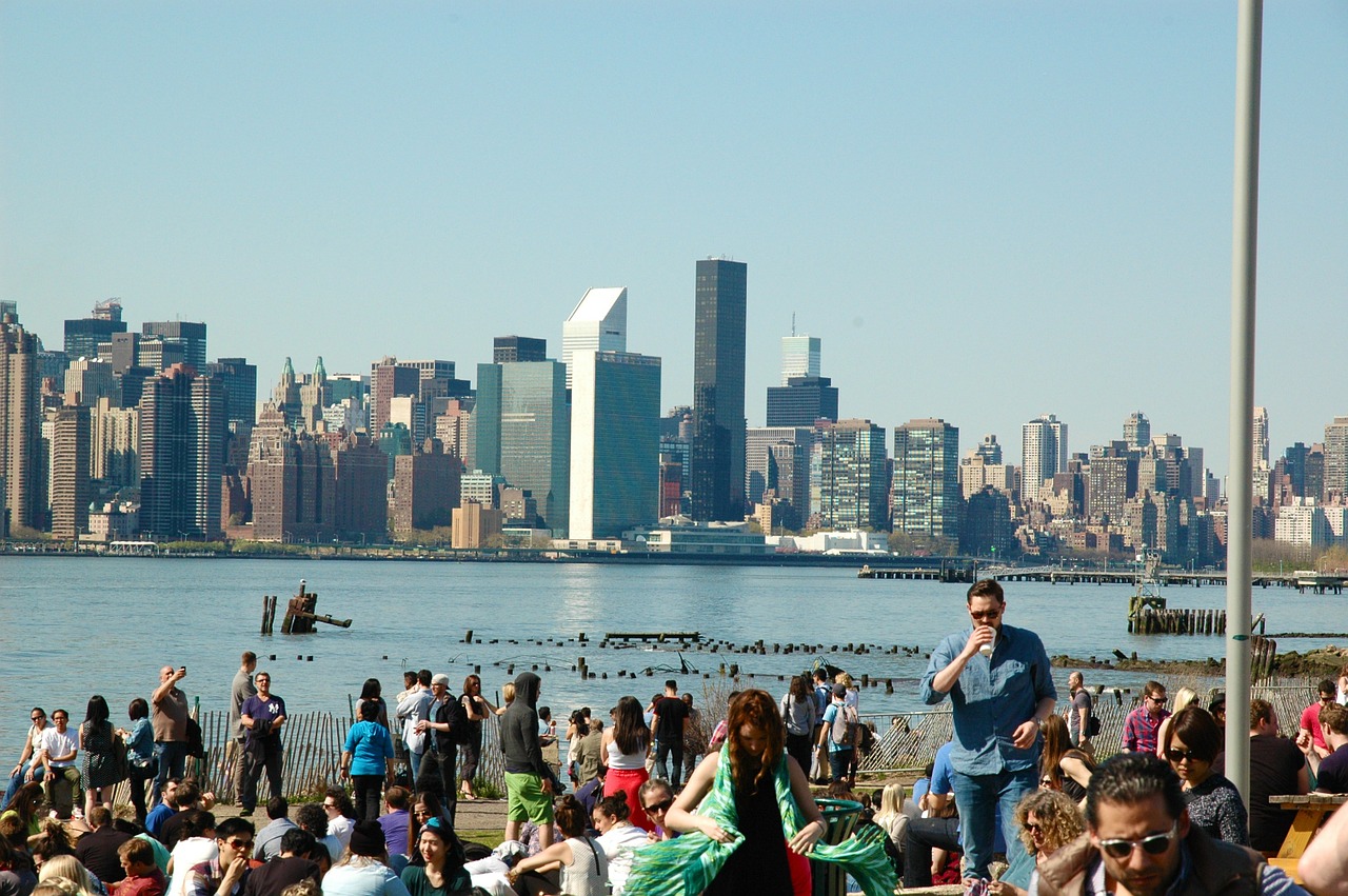 Panorama, Niujorkas, Miestas, Miesto, Kranto, Turistai, Amerikietis, Usa, Miesto Panorama, Nemokamos Nuotraukos