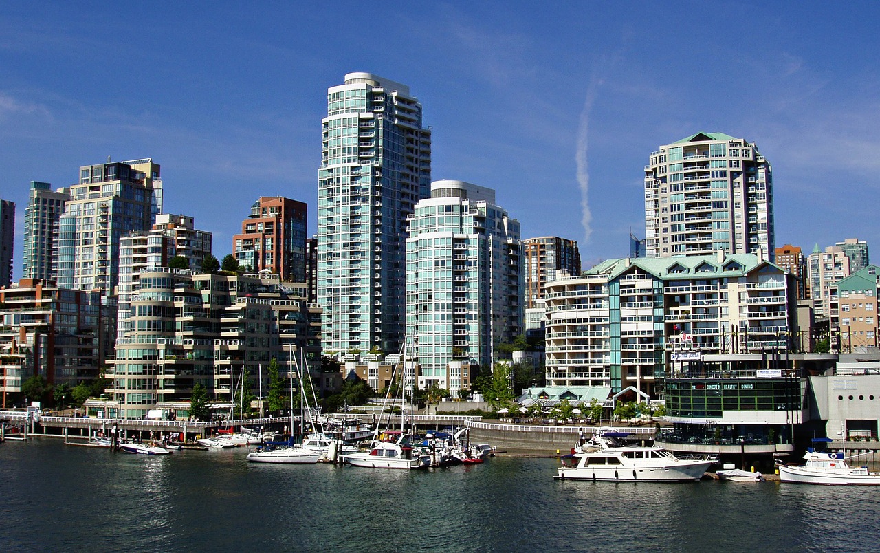 Panorama, Vankuveris, Britų Kolumbija, Kanada, Miestas, Kranto Linija, Ramiojo Vandenyno Regionas, Pastatai, Vanduo, Turizmo Funkcija