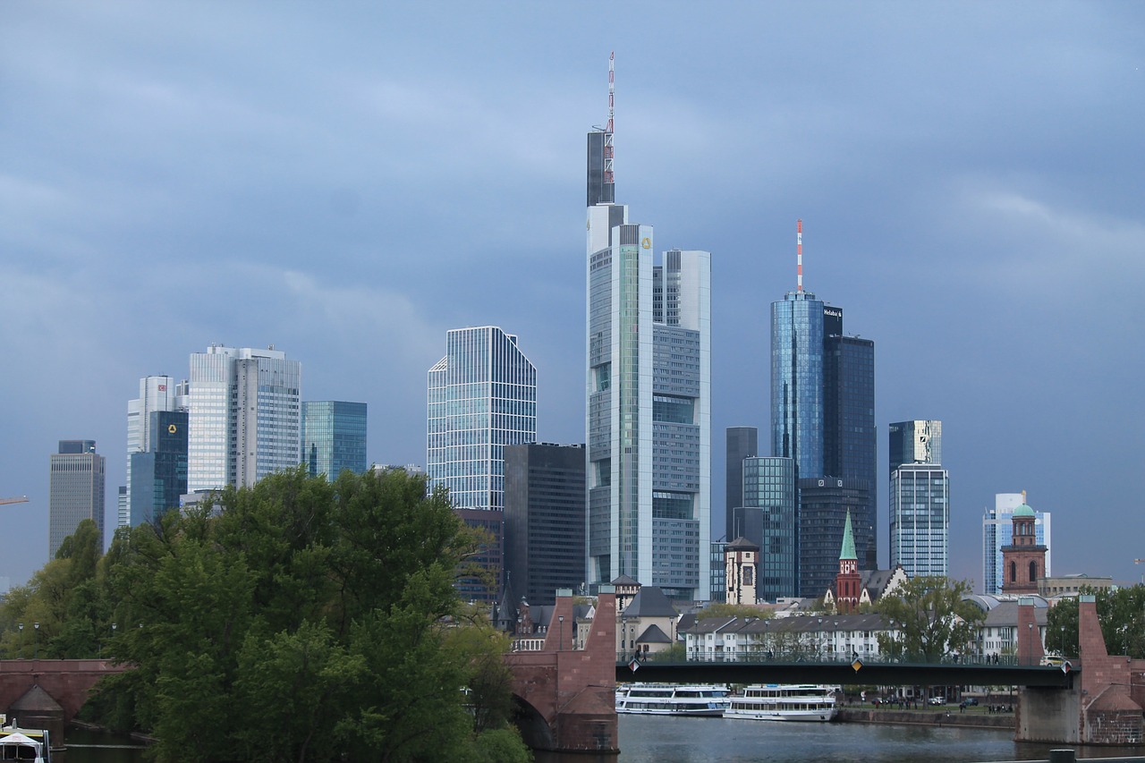 Panorama,  Frankfurtas,  Mainhattan,  Miesto Centras,  Architektūra,  Miestas,  Dangoraižiai,  Dangus,  Dangoraižis,  Debesys
