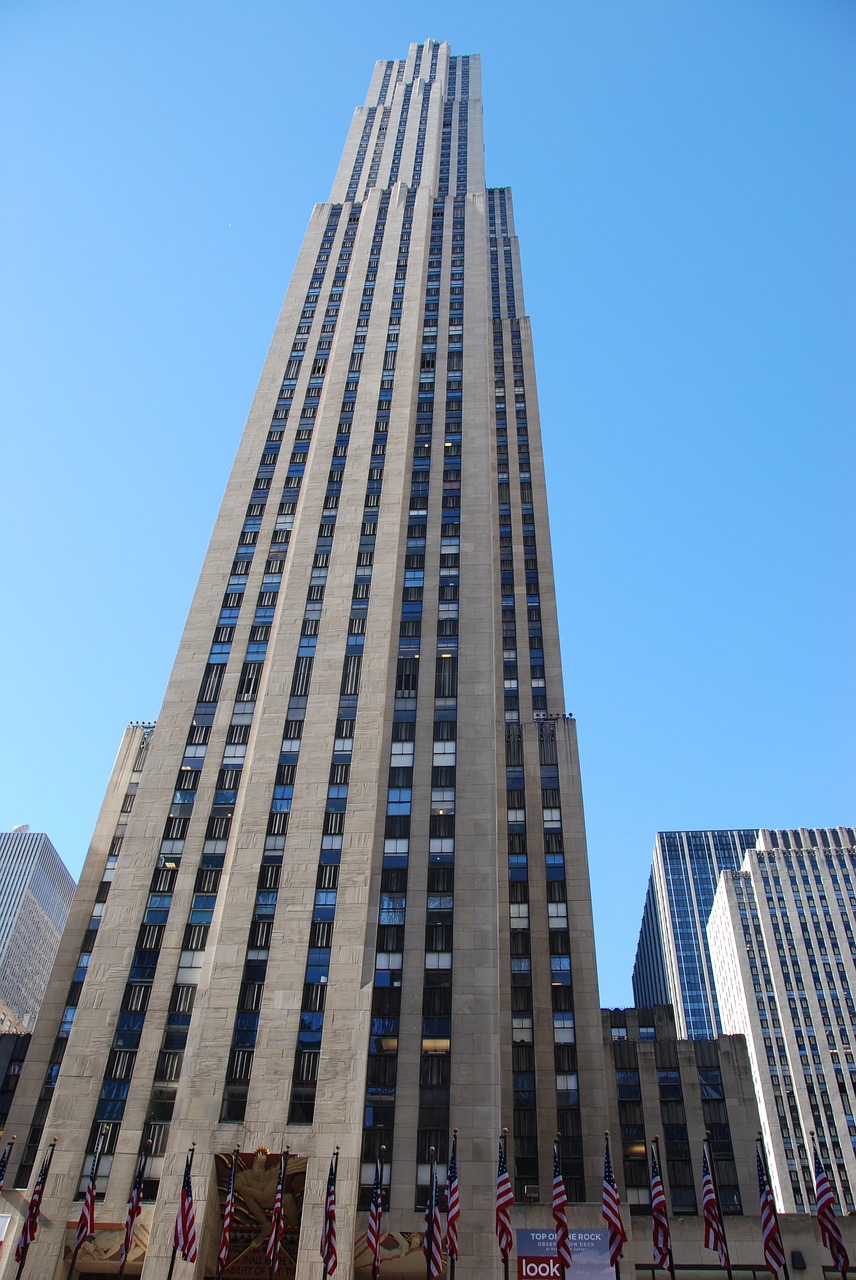 Dangoraižis, Rockefeller, Niujorkas, Dangus, Nemokamos Nuotraukos,  Nemokama Licenzija