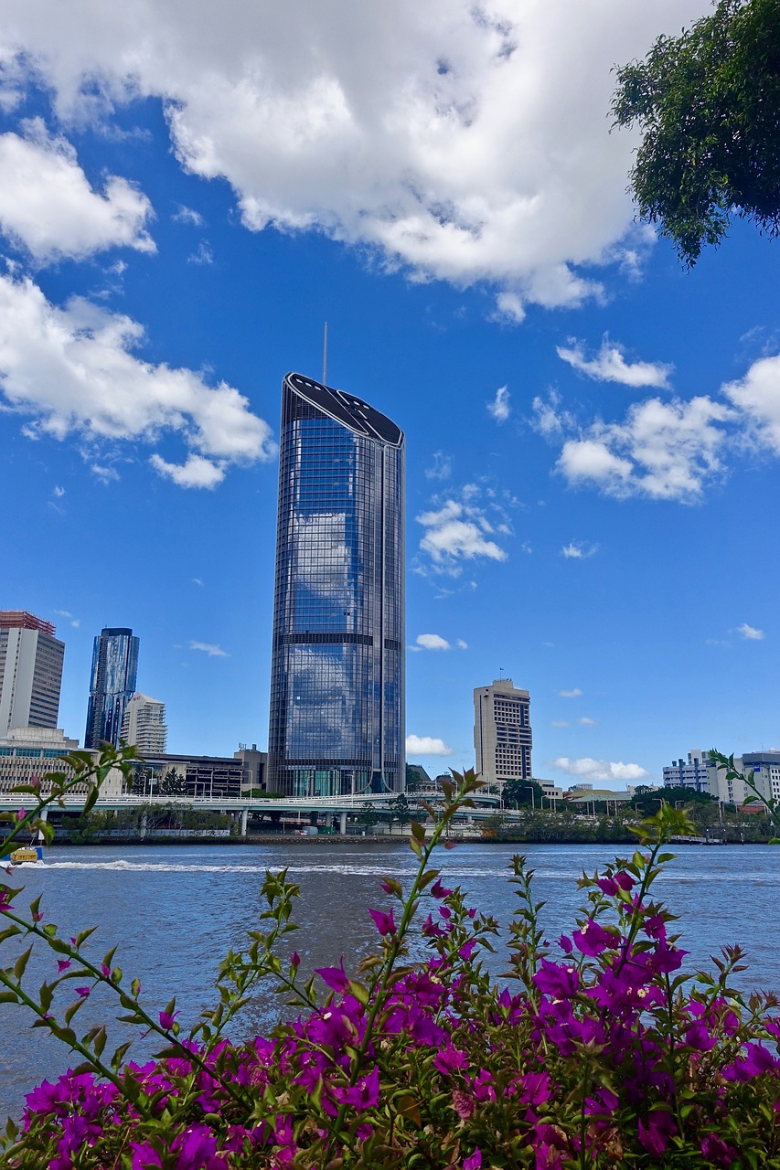 Dangoraižis, Brisbane, Upė, Architektūra, Šiuolaikiška, Miesto Panorama, Queensland, Panorama, Miestas, Metropolis