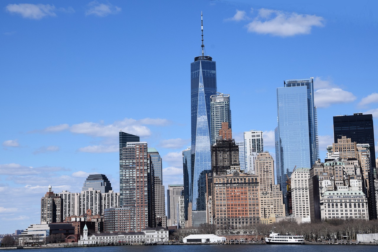Dangoraižis,  Panorama,  Miestas,  Architektūra,  Miesto Kraštovaizdis,  Niujorkas,  Niujorkas,  Vienas Wcc,  1Wtc,  Pasaulio Prekybos Centras