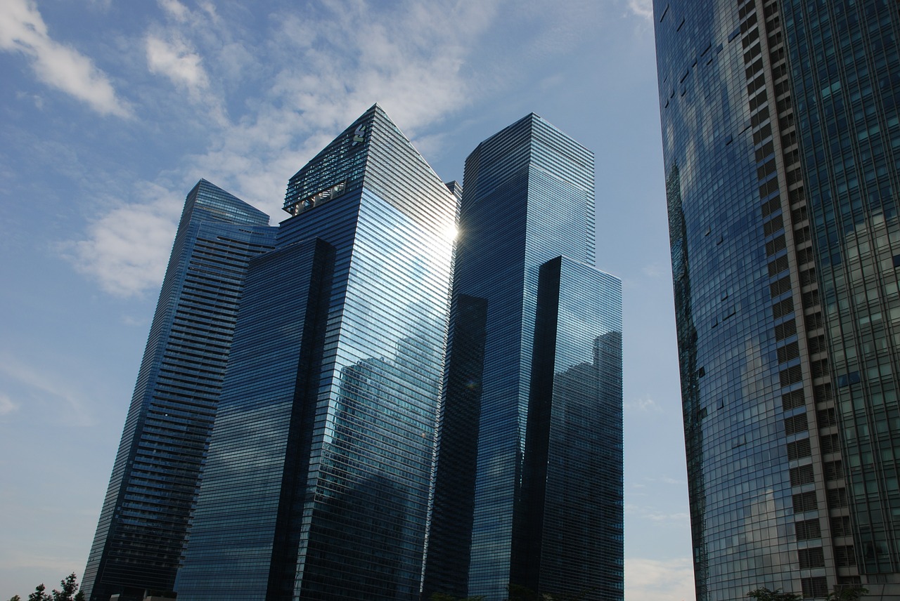 Dangoraižis, Singapūras, Dangus, Atspindys, Atspindi, Stiklas, Nemokamos Nuotraukos,  Nemokama Licenzija