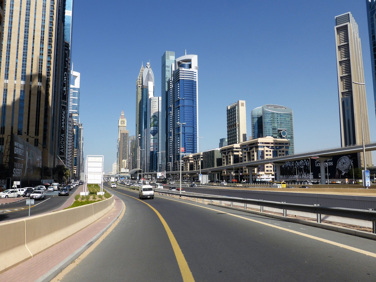 Dangoraižiai, Greitkelis, Dubai, Nemokamos Nuotraukos,  Nemokama Licenzija