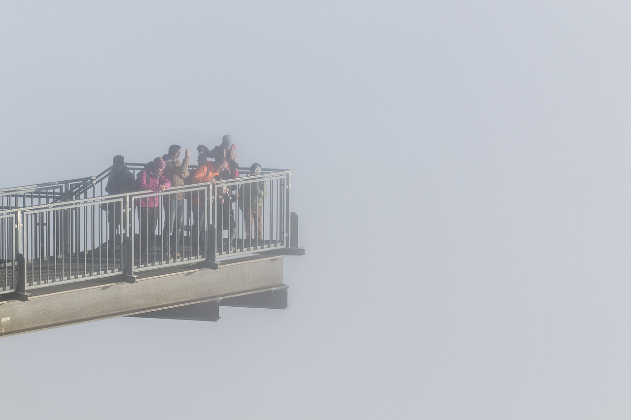 Skywalk, Aukšta Siena, Žmonės, Vaizdas, Žmogus, Debesys, Dangus, Požiūris, Asmeninis, Nemokamos Nuotraukos