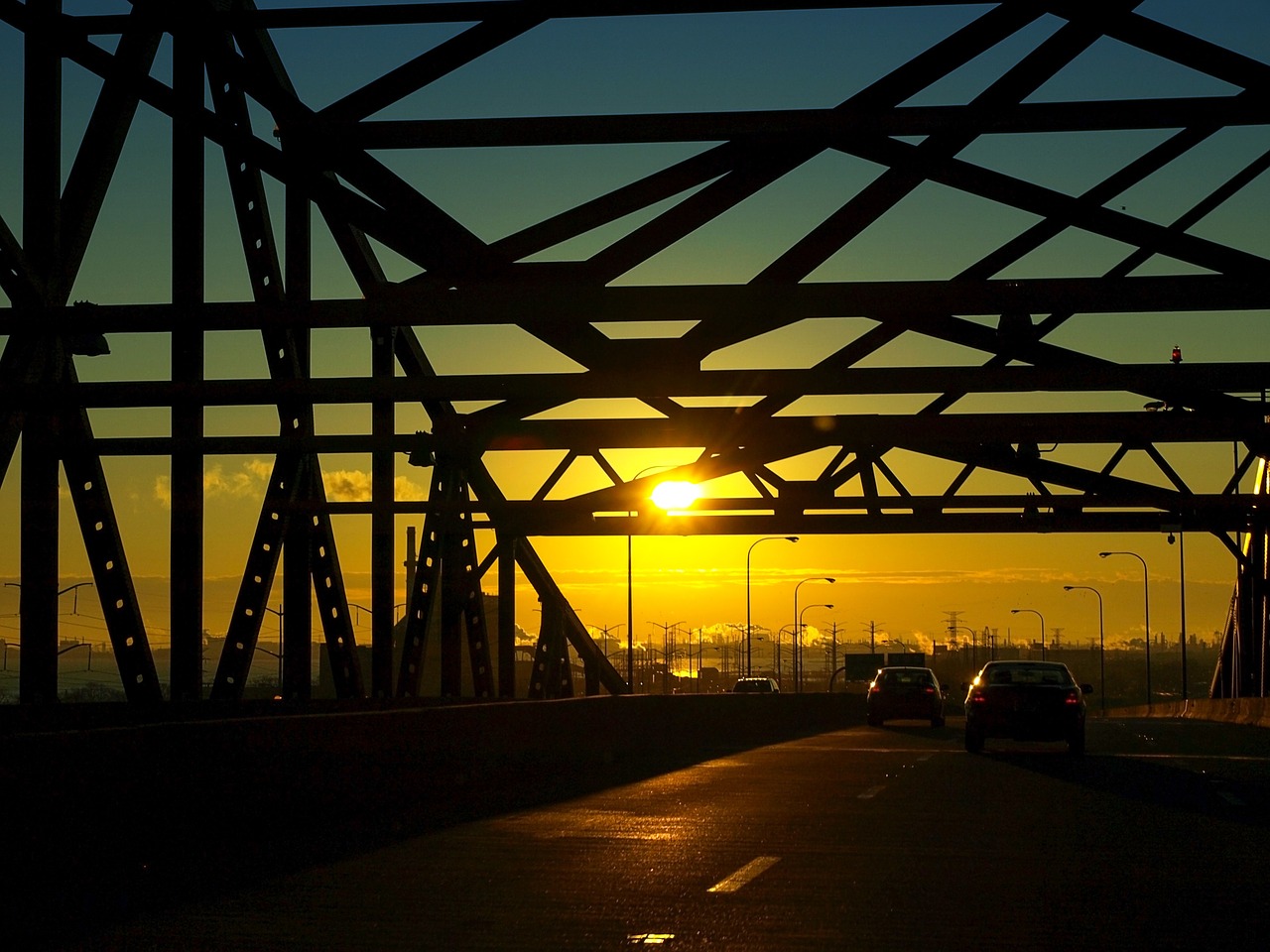 Skyway, Čigonai, Tiltas, Illinois, Rytas, Nemokamos Nuotraukos,  Nemokama Licenzija