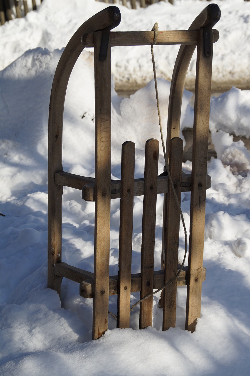 Skaidrių, Toboganas, Tobogganing, Mediniai Vartai, Žiema, Pasivažinėjimas Snieglentėmis, Sniegas, Linksma, Mediena, Snieguotas