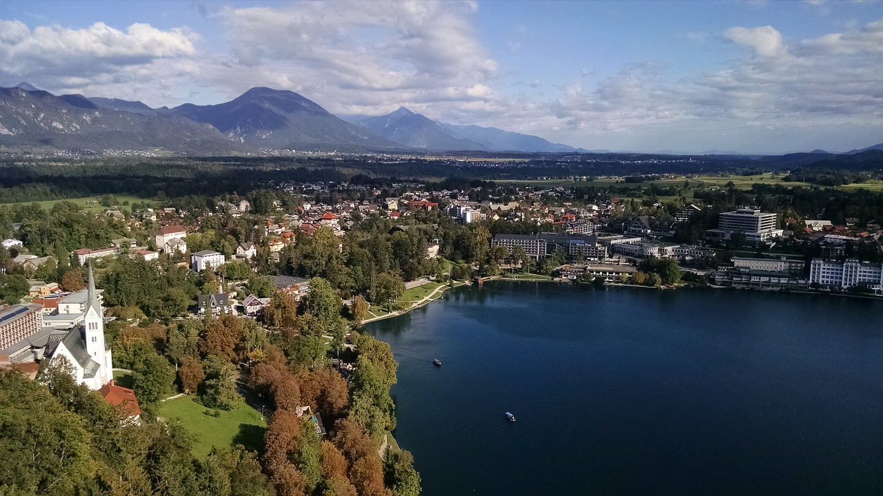 Slovenia, Bled, Pilis, Ežeras, Kelionė, Vanduo, Kalnas, Kraštovaizdis, Gamta, Europa