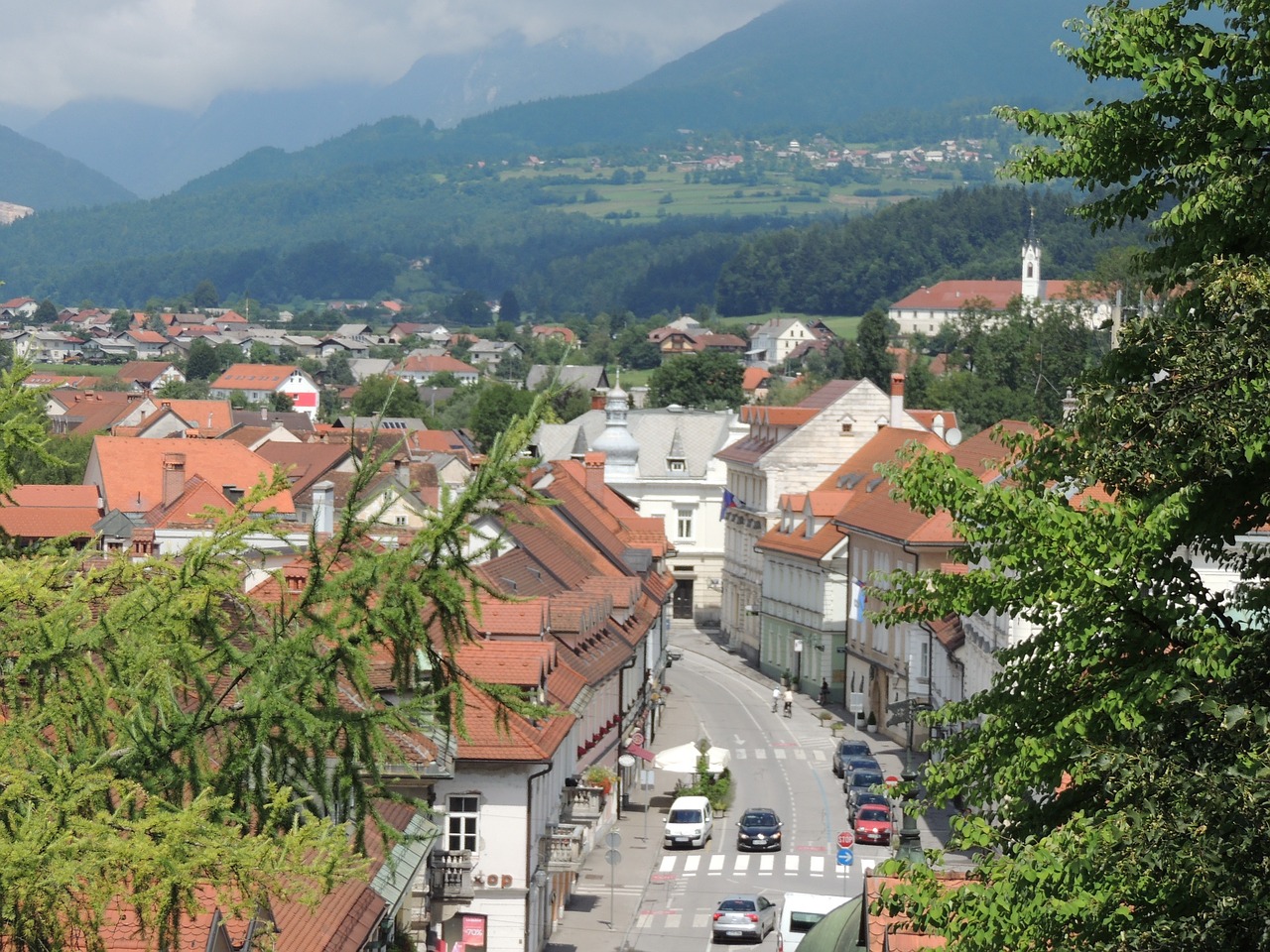 Slovenia, Kamnik, Miestas, Kalnai, Nemokamos Nuotraukos,  Nemokama Licenzija